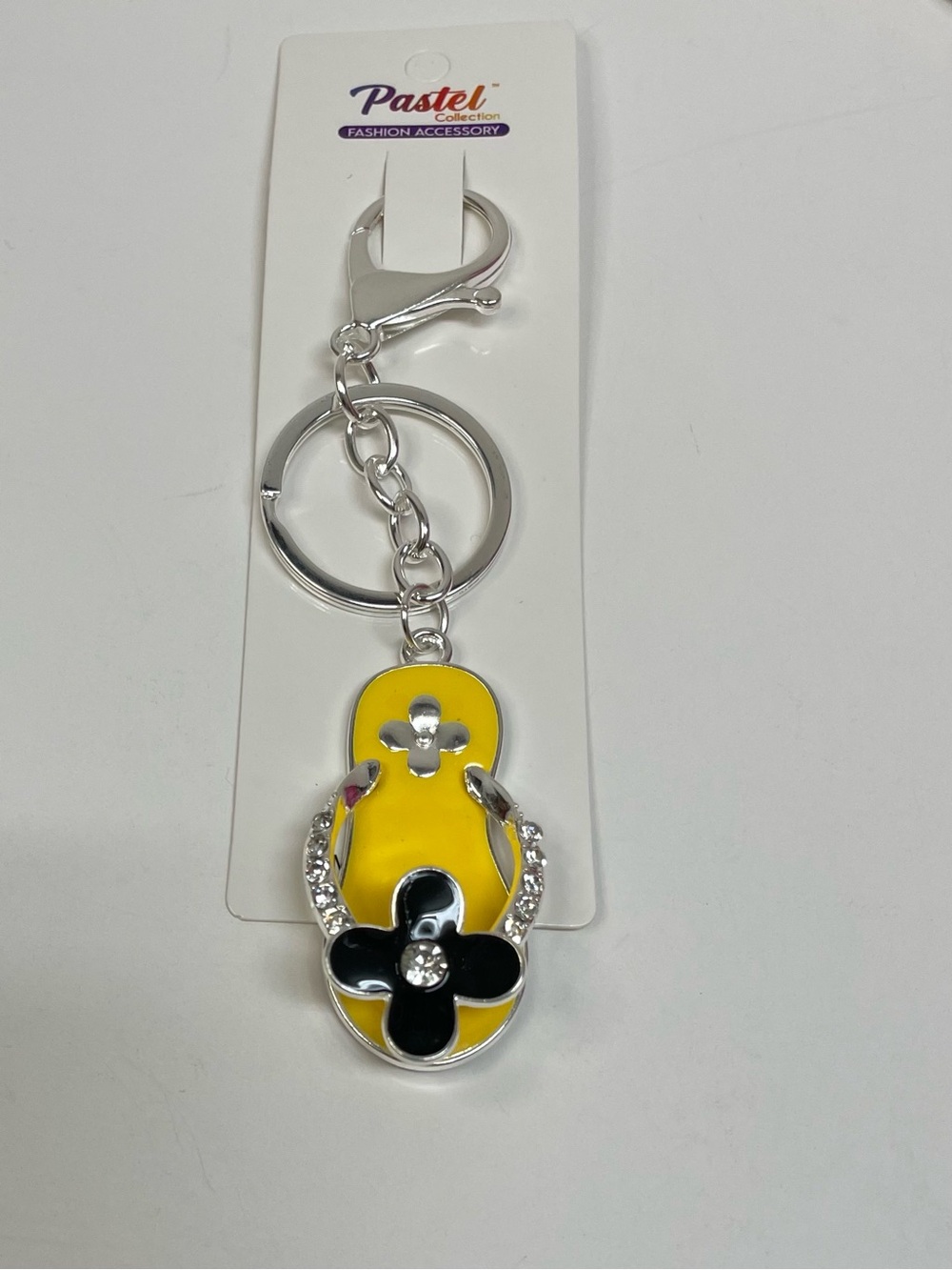 Flip-Flop Keychain with Crystal Accents Set of 2